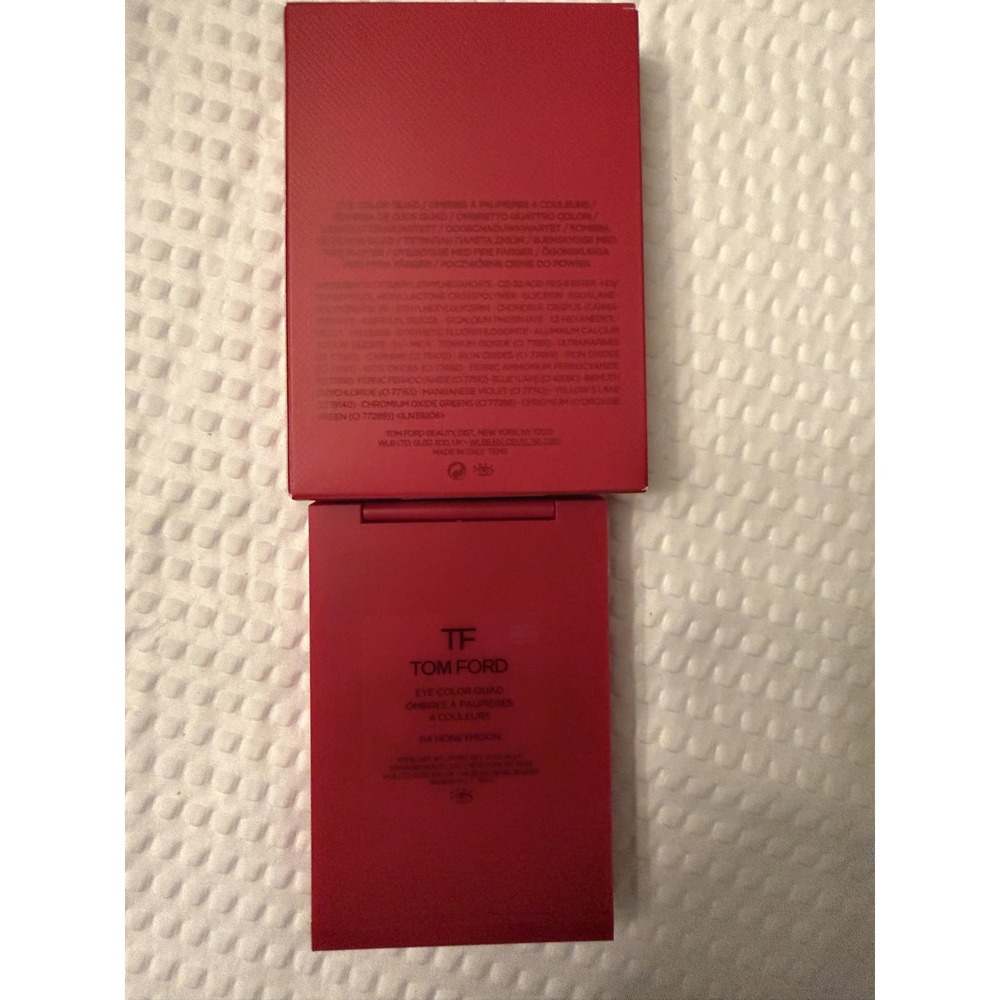 Tom Ford Eye Color Quad 04 Honeymoon Limited Edition Red Comp Eyeshadow Palette - Picture 3 of 5